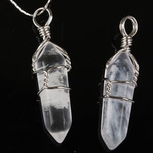 Load image into Gallery viewer, Crystal Healing Stone Pendant Wrap Charm
