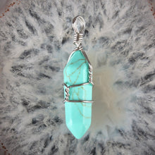 Load image into Gallery viewer, Crystal Healing Stone Pendant Wrap Charm