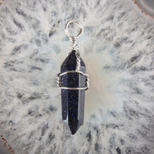 Load image into Gallery viewer, Crystal Healing Stone Pendant Wrap Charm