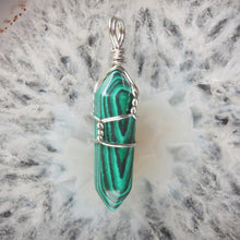 Load image into Gallery viewer, Crystal Healing Stone Pendant Wrap Charm