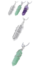 Load image into Gallery viewer, Crystal Healing Stone Pendant Wrap Charm
