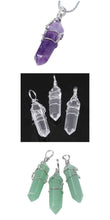 Load image into Gallery viewer, Crystal Healing Stone Pendant Wrap Charm