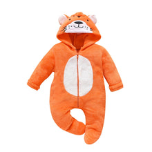 Load image into Gallery viewer, Hooded Tiger Jumpsuit Romper