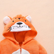 Load image into Gallery viewer, Hooded Tiger Jumpsuit Romper