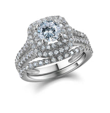 Load image into Gallery viewer, Classic Blue Stone Victorian Ring Set