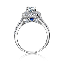 Load image into Gallery viewer, Classic Blue Stone Victorian Ring Set