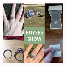 Load image into Gallery viewer, Classic Blue Stone Victorian Ring Set