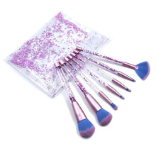 Load image into Gallery viewer, 7pc Glitter Makeup Brush Kit