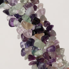Load image into Gallery viewer, Chunky Stretch Cuff Bracelet - Fluorite