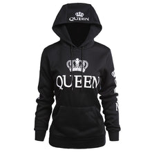Load image into Gallery viewer, 'King/Queen' Couples Matching Crown Hoodie