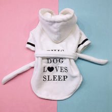 Load image into Gallery viewer, 'This Dog Loves Sleep' Absorbent Pet Robe