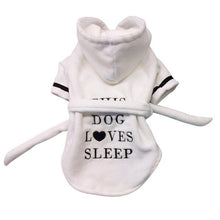 Load image into Gallery viewer, 'This Dog Loves Sleep' Absorbent Pet Robe