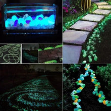 Load image into Gallery viewer, 25/50pcs Glow in the Dark Garden Pebbles