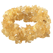 Load image into Gallery viewer, Chunky Stretch Cuff Bracelet - Citrine