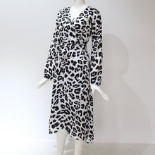 Load image into Gallery viewer, Leopard Print V-Neck Sling Dress