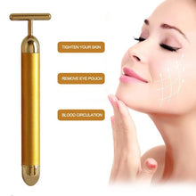 Load image into Gallery viewer, 24k Gold Electric Beauty Facial Massager