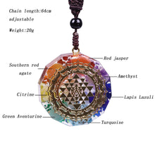 Load image into Gallery viewer, Geometric Sri Yantra Pendant Necklace