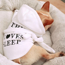 Load image into Gallery viewer, 'This Dog Loves Sleep' Absorbent Pet Robe