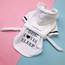 Load image into Gallery viewer, 'This Dog Loves Sleep' Absorbent Pet Robe