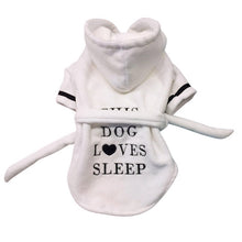 Load image into Gallery viewer, 'This Dog Loves Sleep' Absorbent Pet Robe