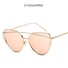 Load image into Gallery viewer, Women's Cat Eye Mirror Sunglasses