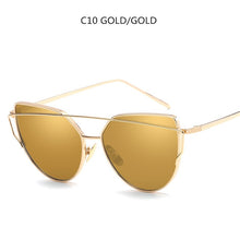 Load image into Gallery viewer, Women's Cat Eye Mirror Sunglasses