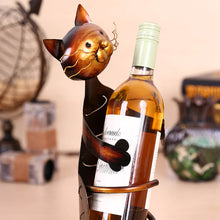Load image into Gallery viewer, 'Cat Wine Rack Wine Holder'