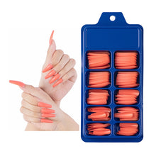 Load image into Gallery viewer, Nail Kit With 100 Pieces Of Solid Color Pointed False Nails: Multiple Color Options Available