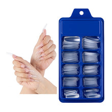 Load image into Gallery viewer, Nail Kit With 100 Pieces Of Solid Color Pointed False Nails: Multiple Color Options Available