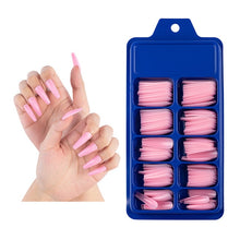 Load image into Gallery viewer, Nail Kit With 100 Pieces Of Solid Color Pointed False Nails: Multiple Color Options Available