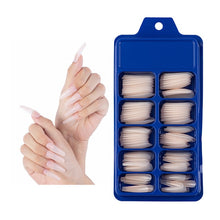 Load image into Gallery viewer, Nail Kit With 100 Pieces Of Solid Color Pointed False Nails: Multiple Color Options Available