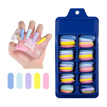 Load image into Gallery viewer, Nail Kit With 100 Pieces Of Solid Color Pointed False Nails: Multiple Color Options Available