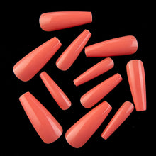 Load image into Gallery viewer, Nail Kit With 100 Pieces Of Solid Color Pointed False Nails: Multiple Color Options Available