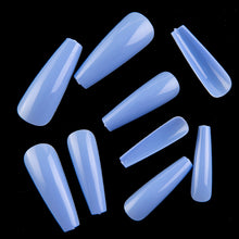 Load image into Gallery viewer, Nail Kit With 100 Pieces Of Solid Color Pointed False Nails: Multiple Color Options Available