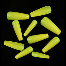 Load image into Gallery viewer, Nail Kit With 100 Pieces Of Solid Color Pointed False Nails: Multiple Color Options Available