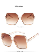 Load image into Gallery viewer, Fashion Square Oversized Sunglasses for Women