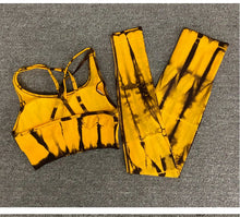 Load image into Gallery viewer, 2PC Tie Dye Seamless Women's Yoga Workout Matching Set