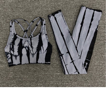 Load image into Gallery viewer, 2PC Tie Dye Seamless Women's Yoga Workout Matching Set