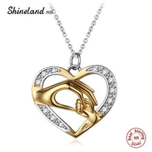 Load image into Gallery viewer, 'Cherished' Mom & Baby Pendant Necklace