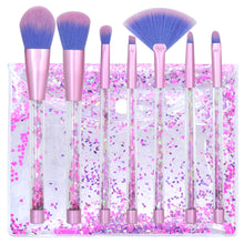 Load image into Gallery viewer, 7pc Glitter Makeup Brush Kit