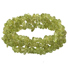 Load image into Gallery viewer, Chunky Stretch Cuff Bracelet - Peridot