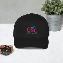 Load image into Gallery viewer, 'Cat Mom' Trucker Cap