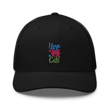 Load image into Gallery viewer, 'I Love Cats' Trucker Cap
