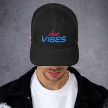 Load image into Gallery viewer, 'Good Vibes' Trucker Cap