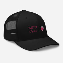 Load image into Gallery viewer, ‘Blessed Mom Pet Paw Print’ Trucker Cap