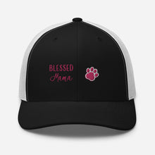 Load image into Gallery viewer, ‘Blessed Mom Pet Paw Print’ Trucker Cap