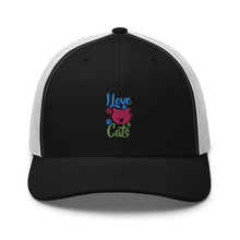 Load image into Gallery viewer, 'I Love Cats' Trucker Cap