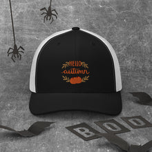 Load image into Gallery viewer, 'Hello Autumn Pumpkin' Trucker Cap