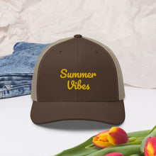 Load image into Gallery viewer, 'Summer Vibes' Unisex Trucker Cap