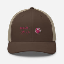 Load image into Gallery viewer, ‘Blessed Mom Pet Paw Print’ Trucker Cap